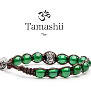 Prayer Wheel Bracelets Green Agate Bracelet Bhs1100-12 Tamashii
