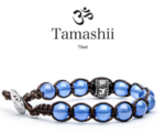 Prayer Wheel Bracelets Blue Agate Bracelet Bhs1100-18 Tamashii Bracciali ruota della preghiera 5