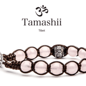 Prayer Wheel Bracelets Pink Quartz Bracelet Bhs1100-33 Tamashii Bracciali ruota della preghiera