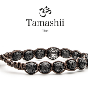 Prayer Wheel Bracelets Black Lava Bracelet Bhs1100-98 Tamashii