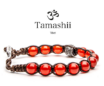 Prayer Wheel Bracelets Red Agate Passion Bracelet Bhs1100.124 Tamashii