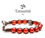 Prayer Wheel Bracelets Red Agate Passion Bracelet Bhs1100.124 Tamashii Bracciali ruota della preghiera 5