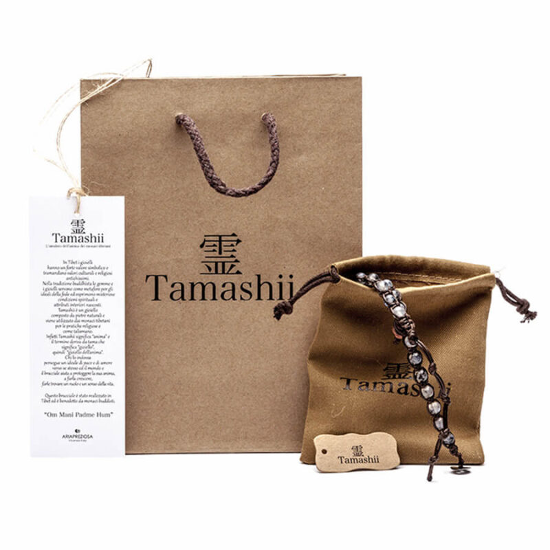 Tamashii Bracelets Grey Striated Agate Bhs900-158 Bracciali 3