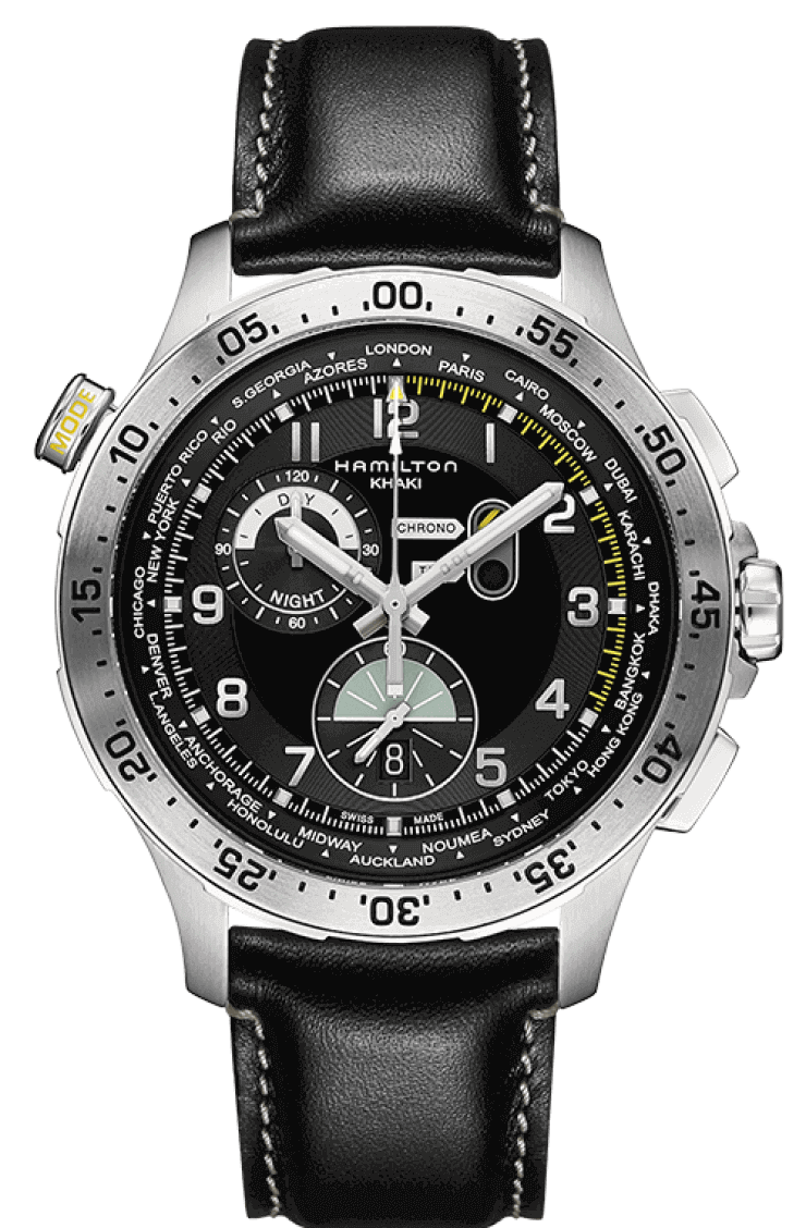 Aviation Worldtimer Chrono Quartz Watches H76714735 Hamilton