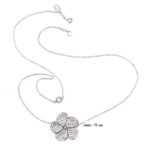 Thin Neck Necklaces With Phlox & Zirconia C4124 Yvone Christa Necklaces 4