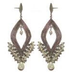 Earrings Smooth Romb Filigree Earring E3151 Yvone Christa Earrings 5