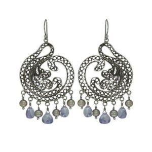 Paisley Pear Droplet Earrings E3507 Yvone Christa 2