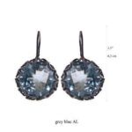 Aqua Lemuria Round Drop Earrings E3903 Yvone Christa Earrings 5