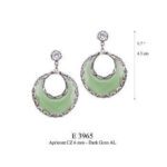 Crescent Moon Aqua Lemuria E3965 Yvone Christa Earrings Earrings 5