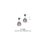 White Pearl Drop Earrings With Tulip Post E4303 Yvone Christa Earrings 5