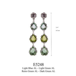 Long Aquadecor Lemuria Earrings E5248 Yvone Christa Earrings