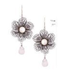 Filigree Hang Flower Earrings Ec1044 Yvone Christa Earrings 5