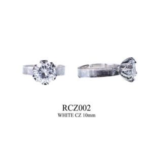 Medium Tulip Cup Rings With Cz Rcz002 Yvone Christa