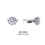 Silver Rings W. Tulip Cup Cz Rcz003 Yvone Christa Rings 5