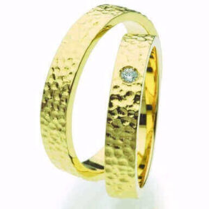 Wedding Rings In Yellow Gold With Diamond Nic0024 Unique Matrimoniali
