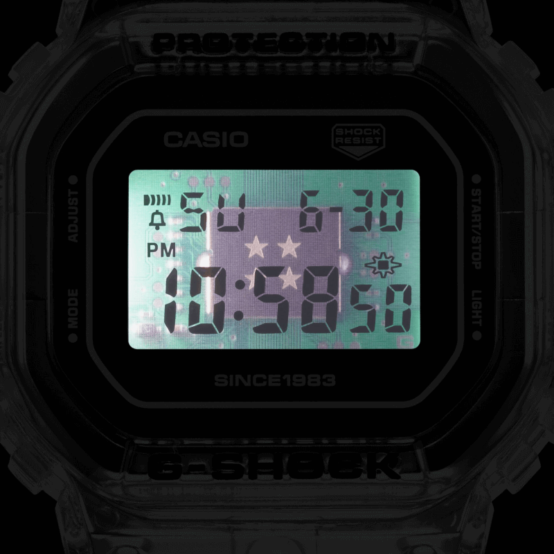 CASIO CLEAR REMIX per il 40° anniversario di G-SHOCK DW-5040RX-7 CASIO 5