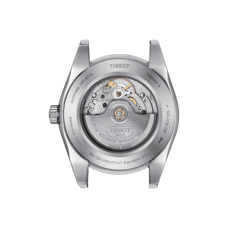 Tissot Gentleman Powermatic 80 Silicium Solid 18K Gold bezel T9274074604100 T-Gold 4