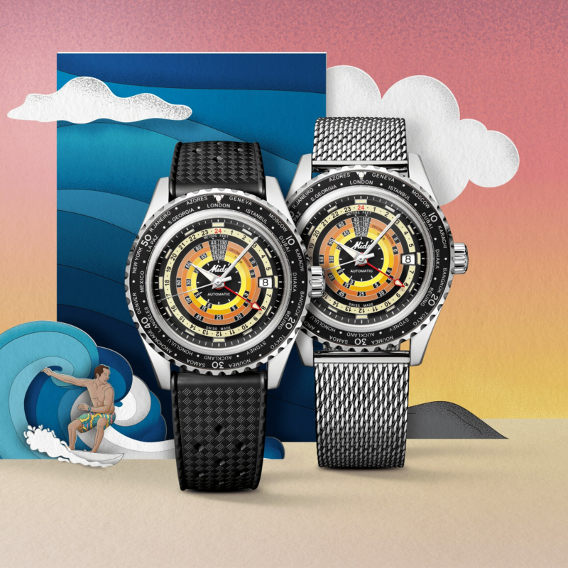 Ocean Star Decompression Worldtimer MIDO 10