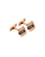 Fope Gold cufflinks with black diamonds – 00702GX_BN – FOPE FOPE 9