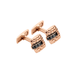Fope Gold cufflinks with black diamonds – 00702GX_BN – FOPE