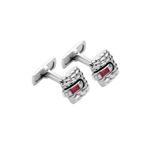 Fope Gold cufflinks with ruby ​​- 00802GX_B4 – FOPE