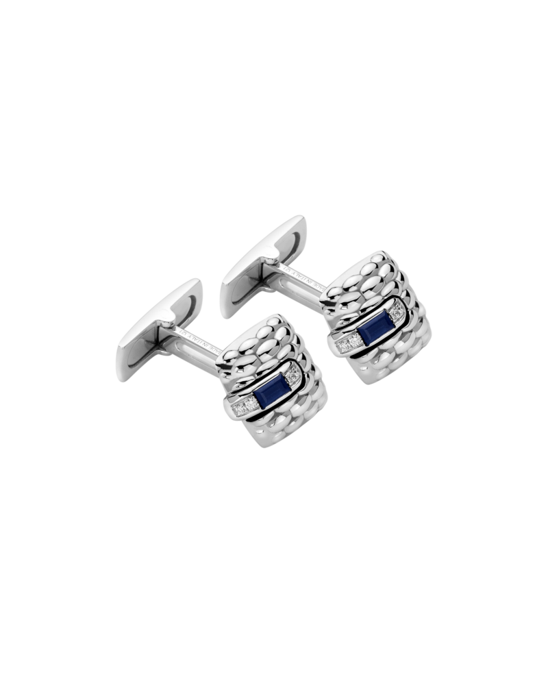 Fope Gold cufflinks with sapphire – 00902GX_B2 – FOPE FOPE 2