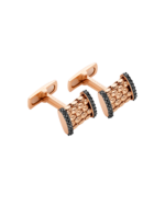 Fope Gold cufflinks with black diamonds – 01104GX_BN – FOPE FOPE 9