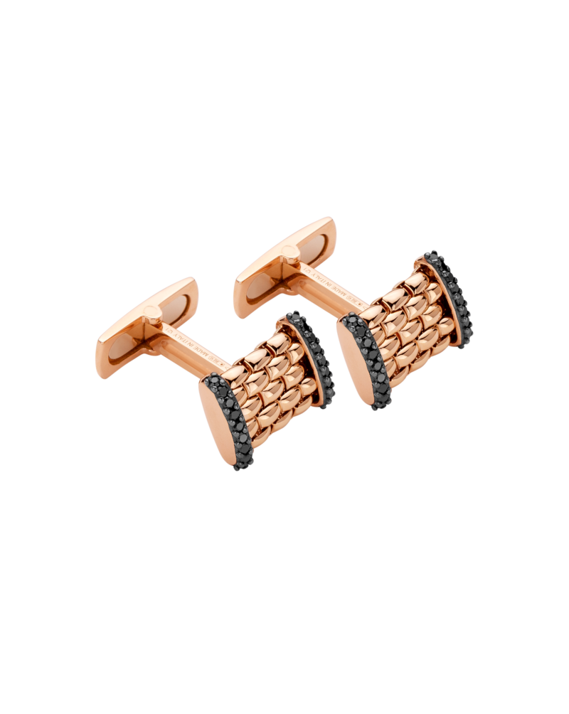 Fope Gold cufflinks with black diamonds – 01104GX_BN – FOPE FOPE 2