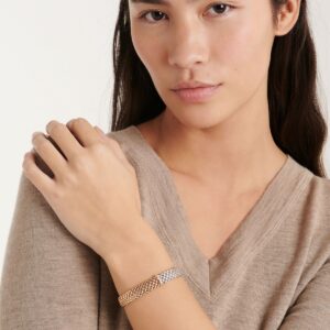 Fope Flex’it bracelet with two-tone mesh – 01M04B2_BB – FOPE