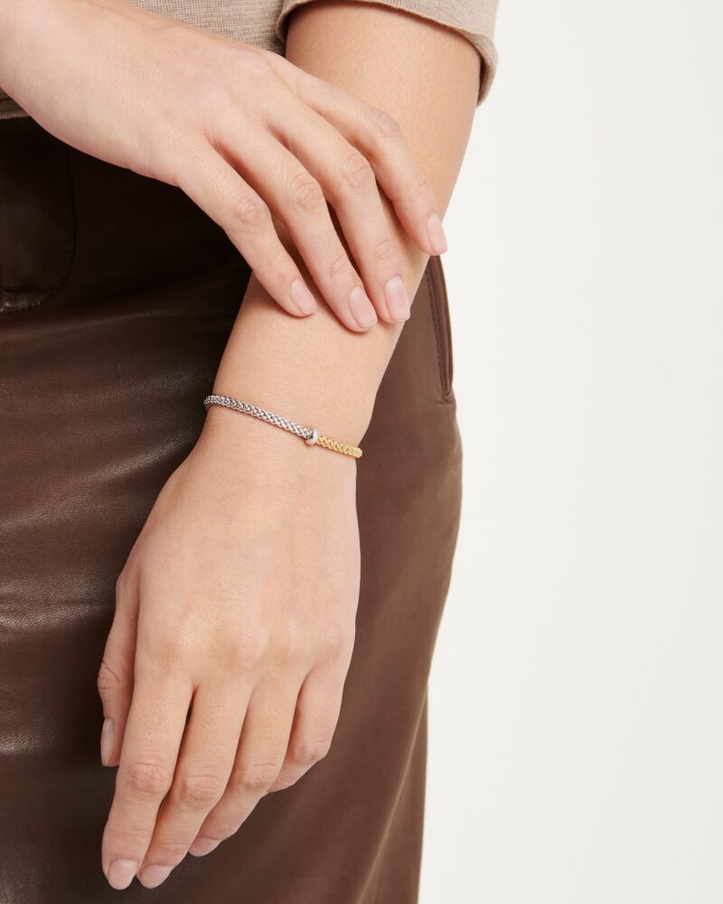 Fope Flex’it bracelet with two-tone mesh – 01M08B2_BB – FOPE FOPE 2
