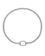 Fope Flex’it necklace with decorative closure and pavé diamonds – 08F10CX_PB – FOPE EKA 7