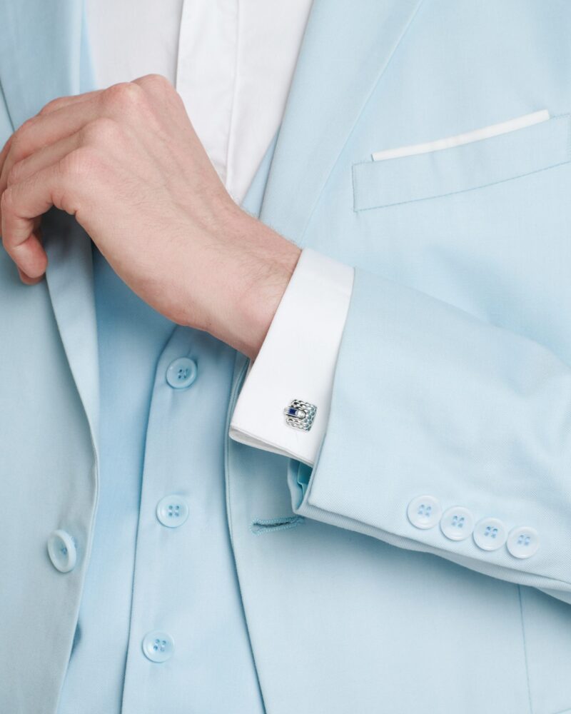 Fope Gold cufflinks with sapphire – 00902GX_B2 – FOPE FOPE 6