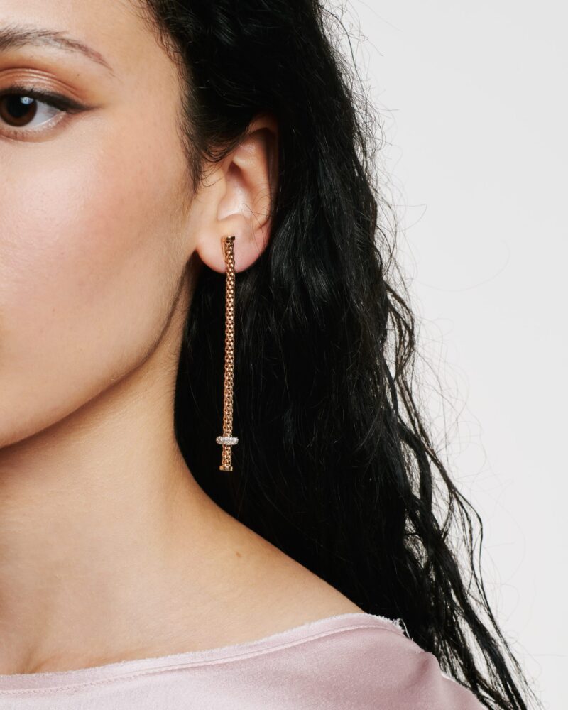 Fope Dangle earrings with diamonds – 74508OX_BB – FOPE FOPE 2
