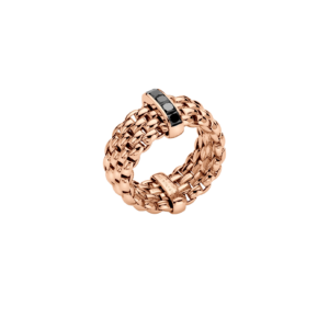 Fope Flex’it ring with black diamonds – 52504AX_BN – FOPE PANORAMA