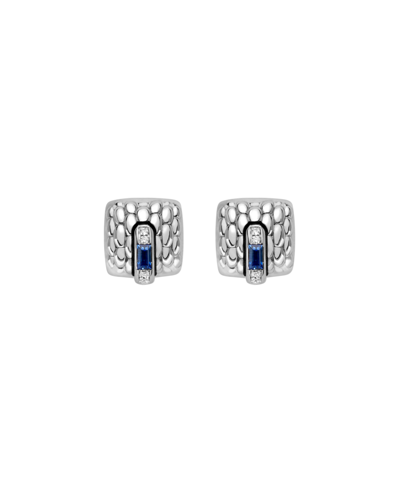 Fope Gold stud earrings with sapphire – 58302OX_B2 – FOPE FOPE 2