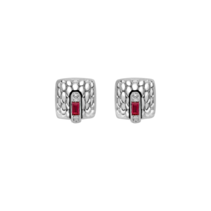 Fope Gold stud earrings with ruby ​​- 58302OX_B4 – FOPE