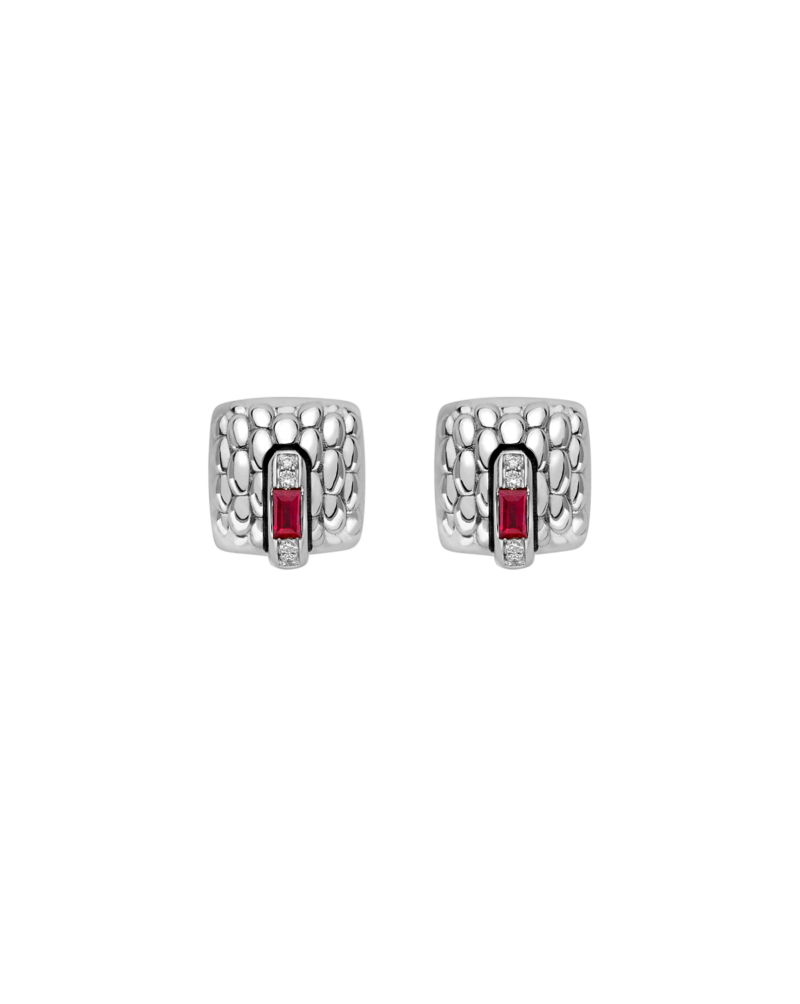 Fope Gold stud earrings with ruby ​​- 58302OX_B4 – FOPE FOPE 2