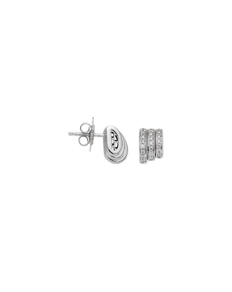 Fope Earrings with diamond pave’ – 74408OX_PB – FOPE FOPE 3